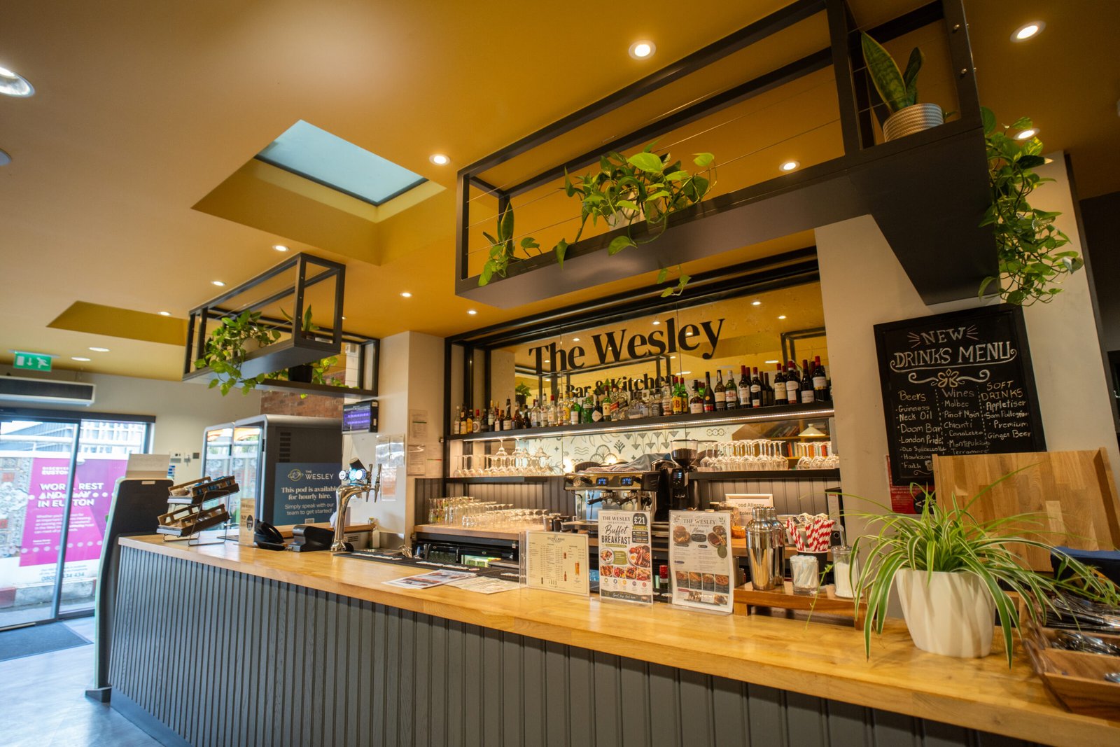 Bar and restaurant at The Wesley Euston